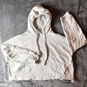Movement by FREEPEOPLE Heather grey cropped hoodie
